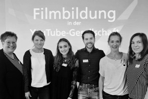 Die teilnehmenden Lehrkräfte S. Brinker, J. Walas-Klute, die Youtube Stars Franca Serafina Bolonga alias "I am Serafina", "Mr Wissen to Go" Mirko Drotschmannn, S. Liebich und S. Bley